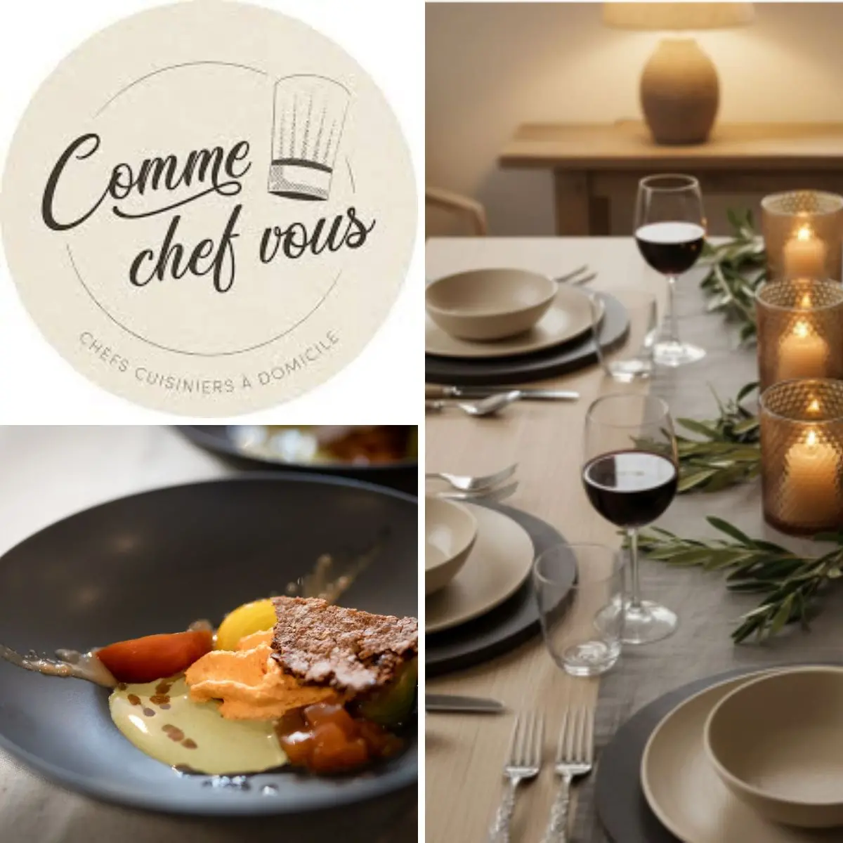 chef à domicile comme chef vous réception privée et professionnelle